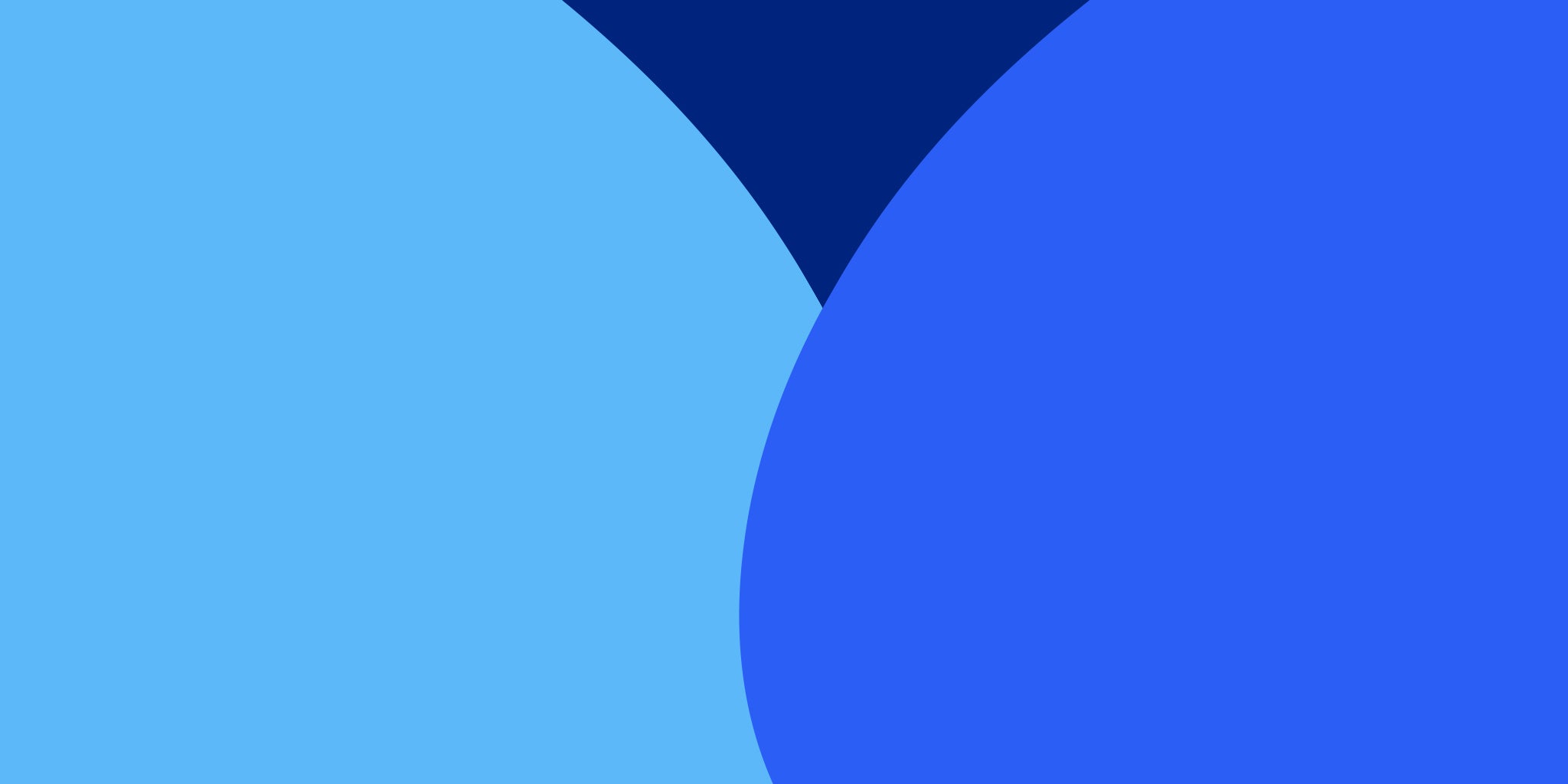 An image of three shades of blue website banner
