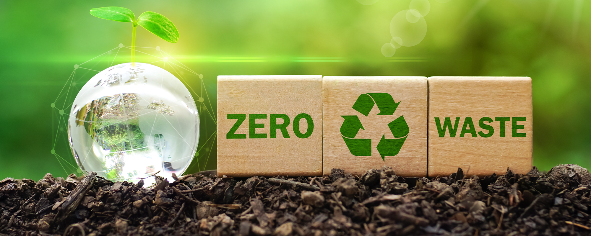 An image of zero waste and recycling sign