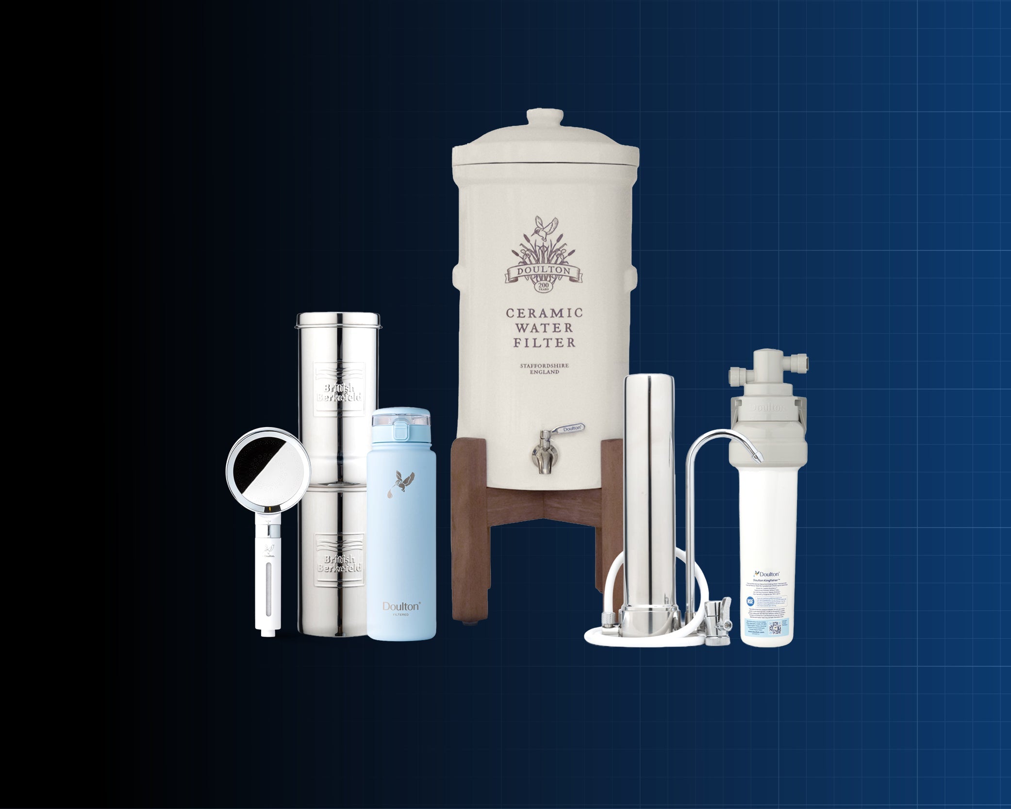 Up to 25% off Doulton and British Berkefeld water filter systems and accessories