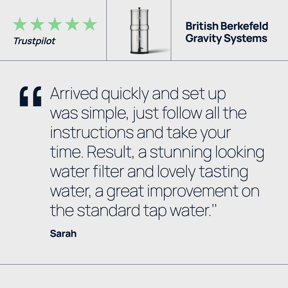 British Berkefeld® Stainless Steel Gravity System + Ultra Fluoride Ceramic Filters