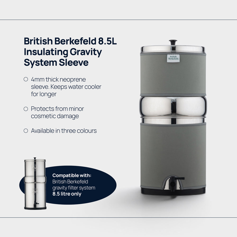 British Berkefeld Insulating gravity system sleeve featres 