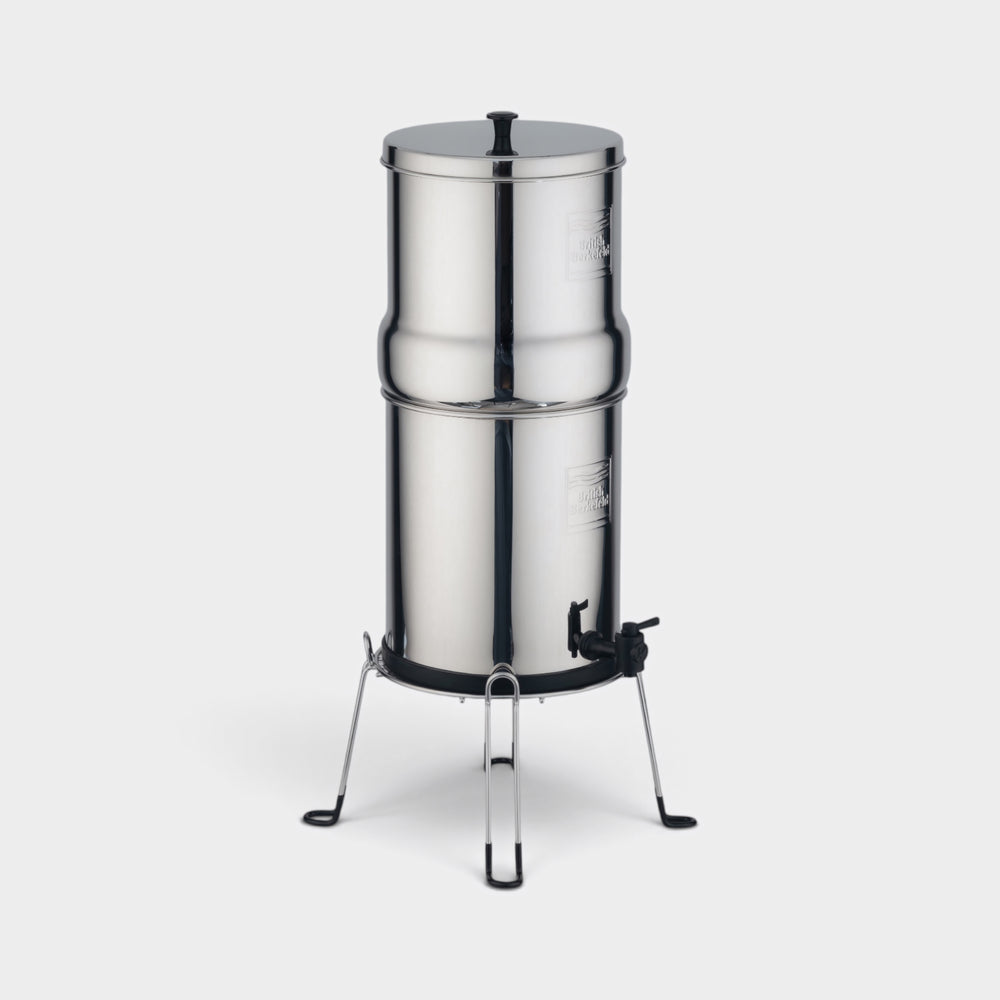 British Berkefeld stainless steel stand