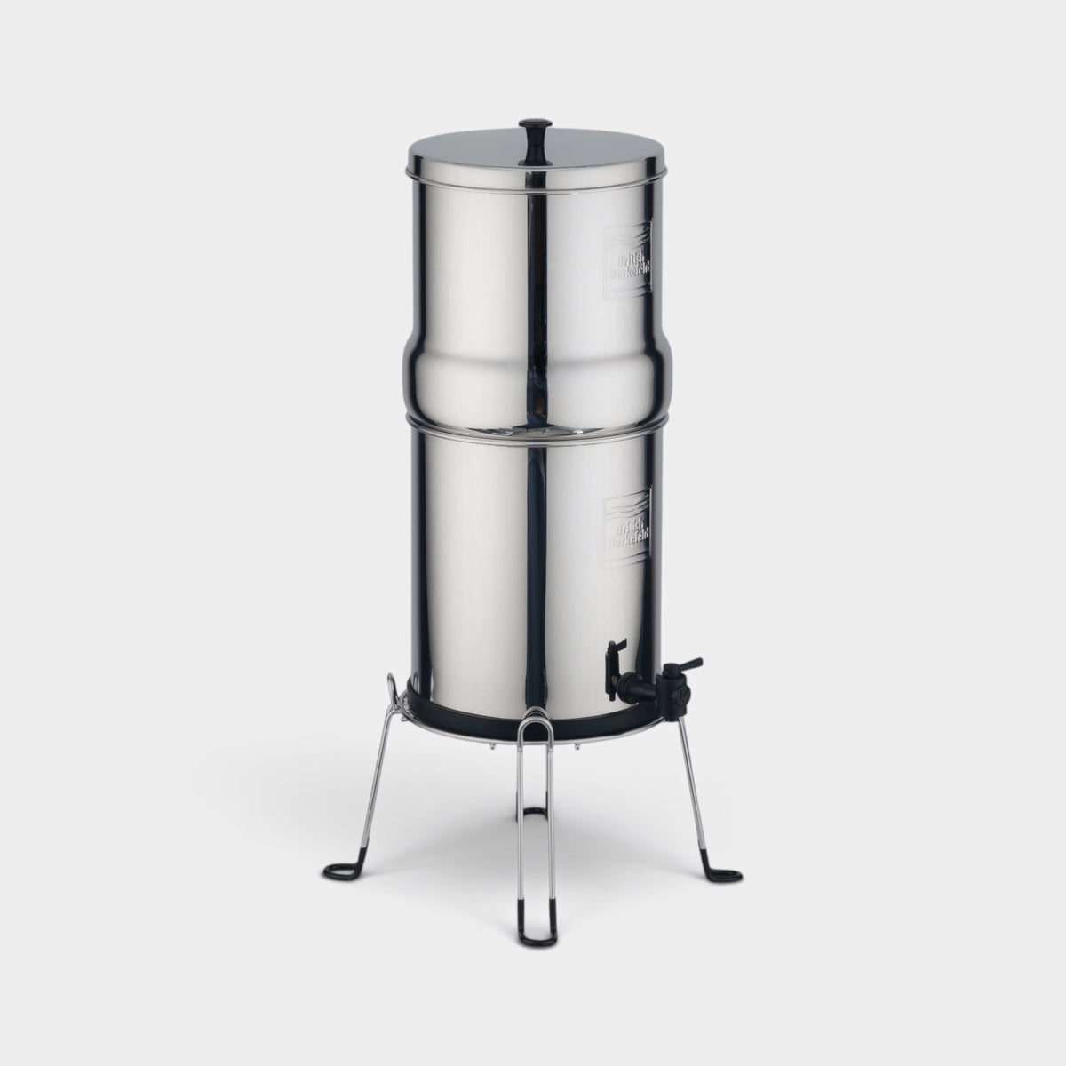 British Berkefeld stainless steel stand
