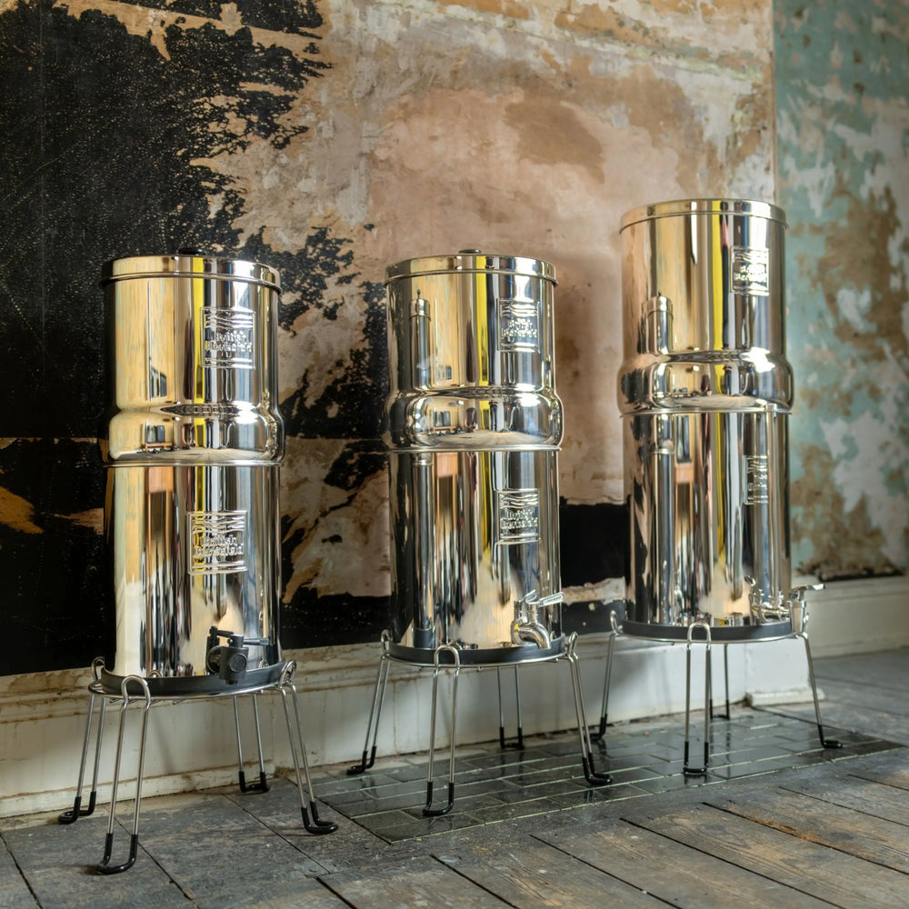 British Berkefeld stainless steel stand