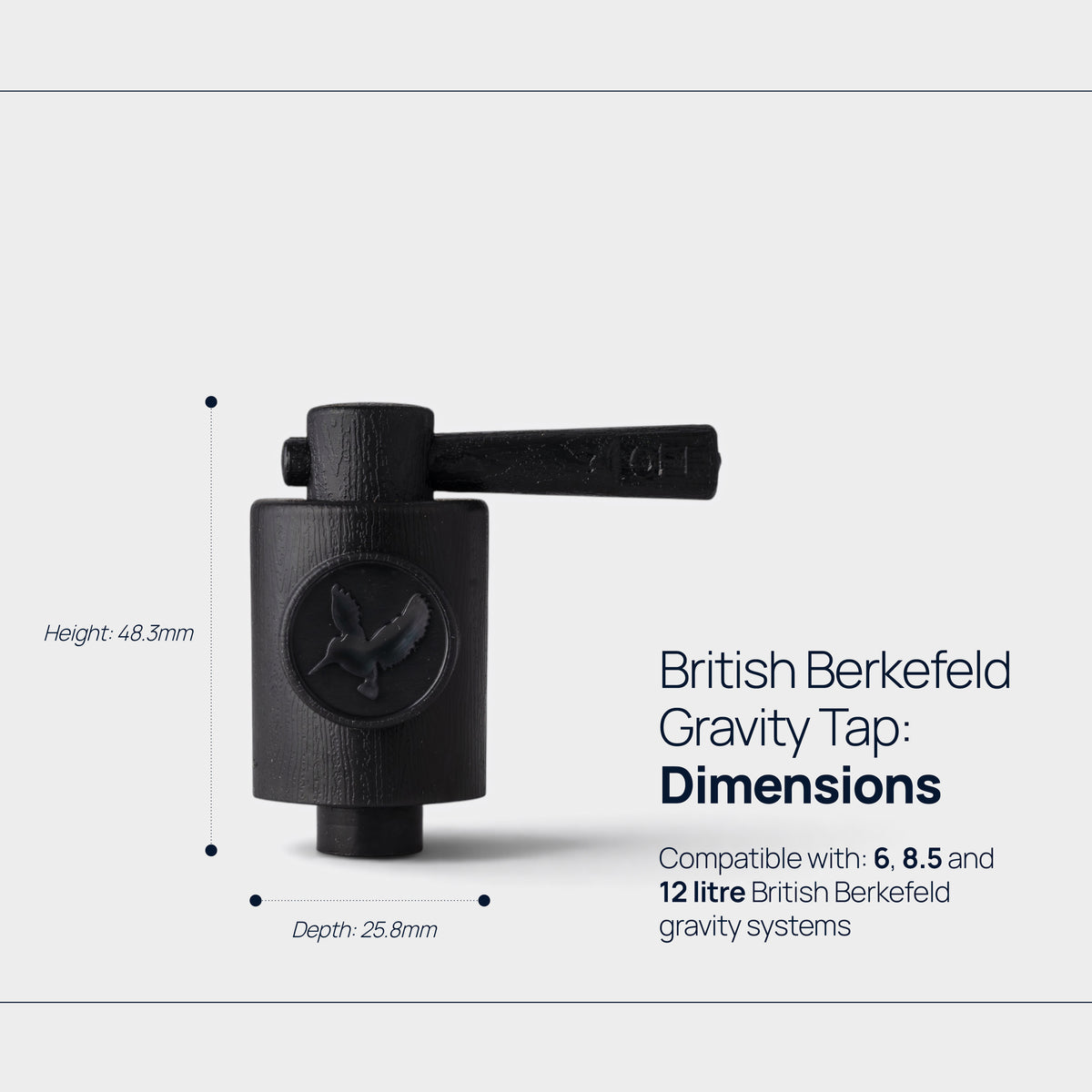 British Berkefeld gravity tap dimensions