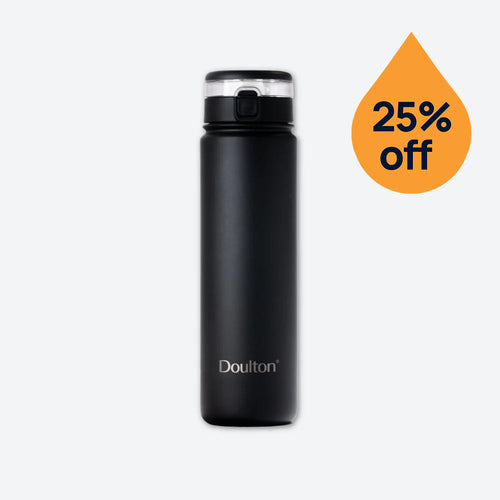 Black water bottle 25% off offer