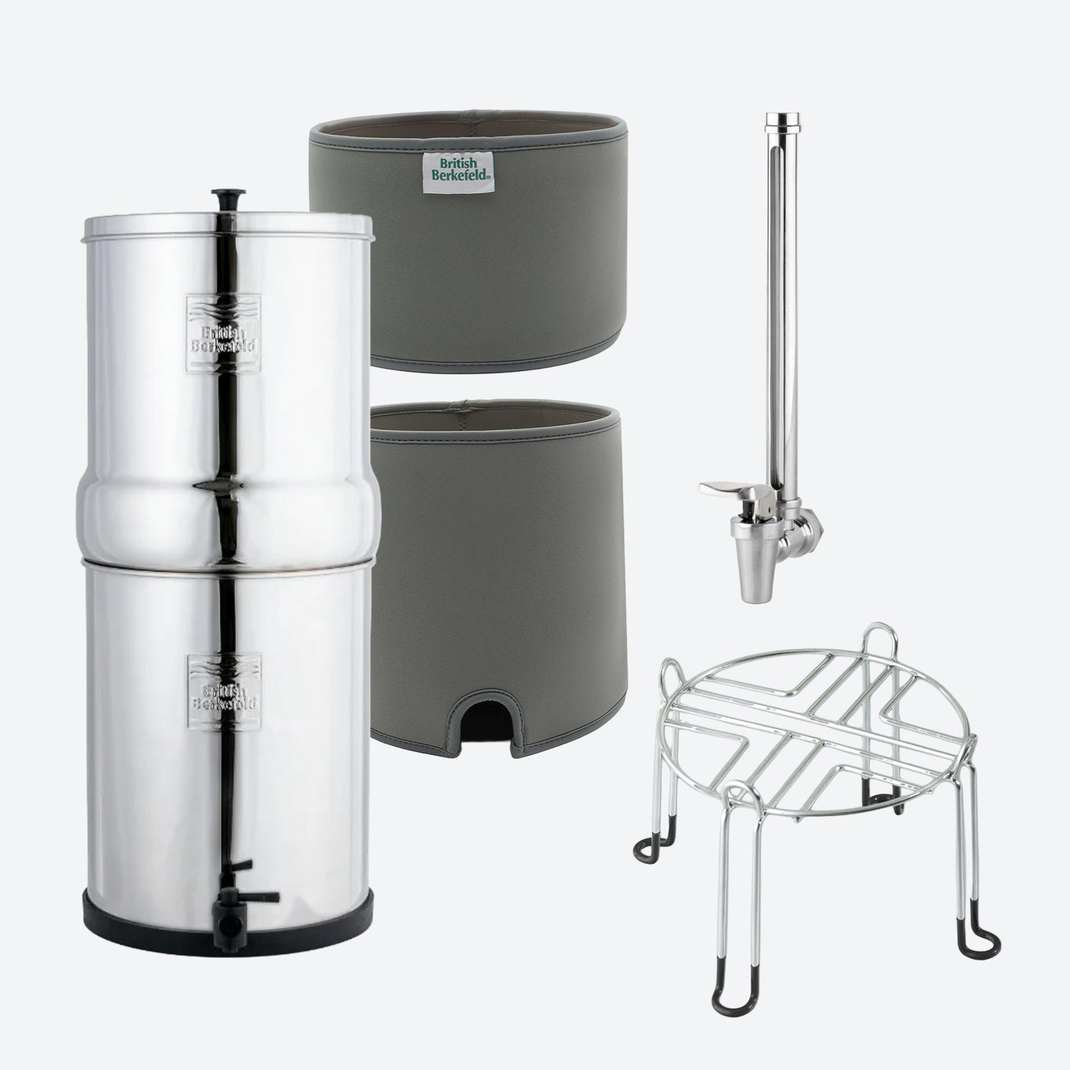 British Berkefeld Lot « Gravity » de 8,5 L – Avec manchon isolant OFFERT