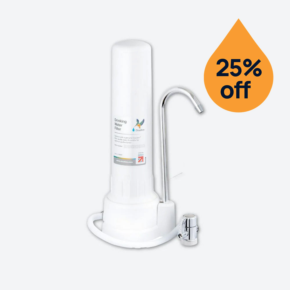Countertop water filter system 25% off offer