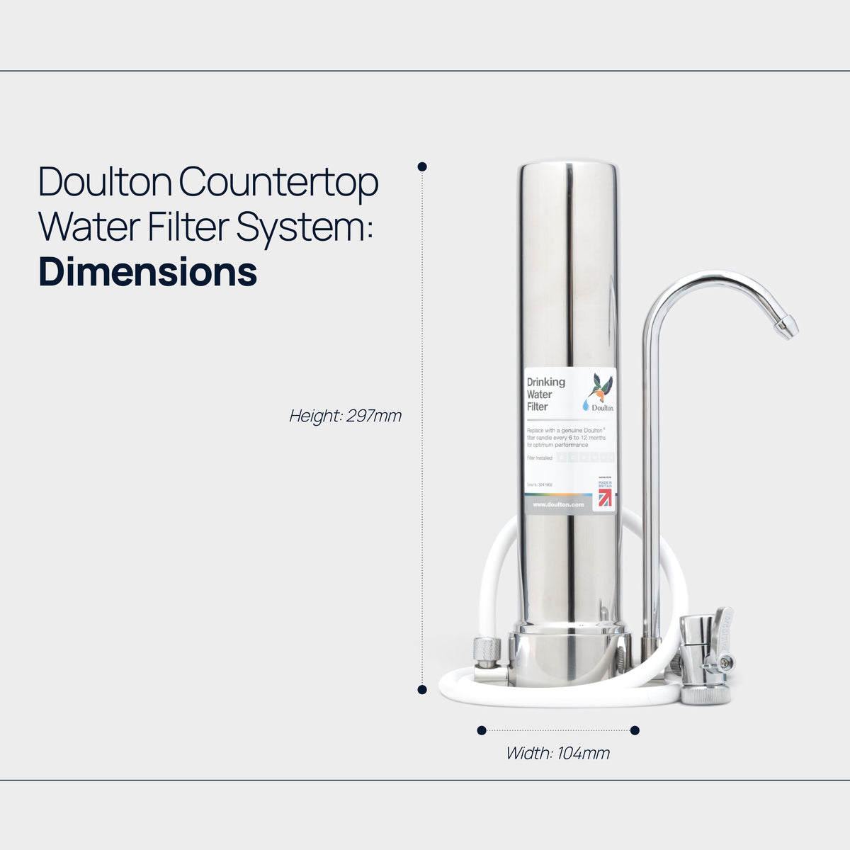 Doulton® Countertop Water Filter System with Biotect® Ultra