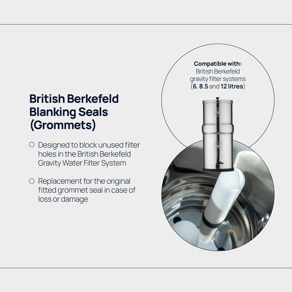 British Berkefeld Blanking Seals (Grommets)