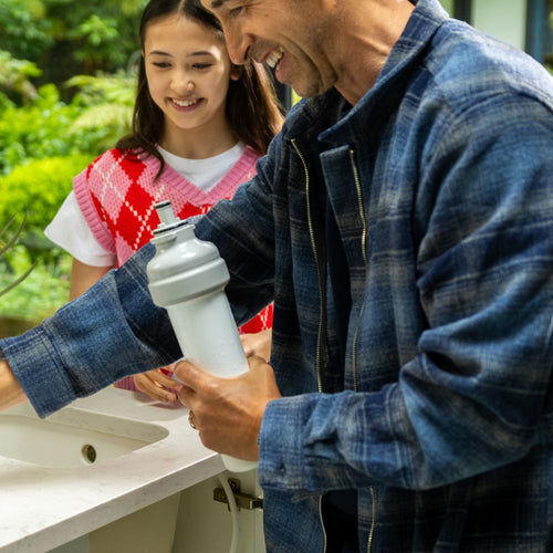 ceramic filter on under sink water filter system