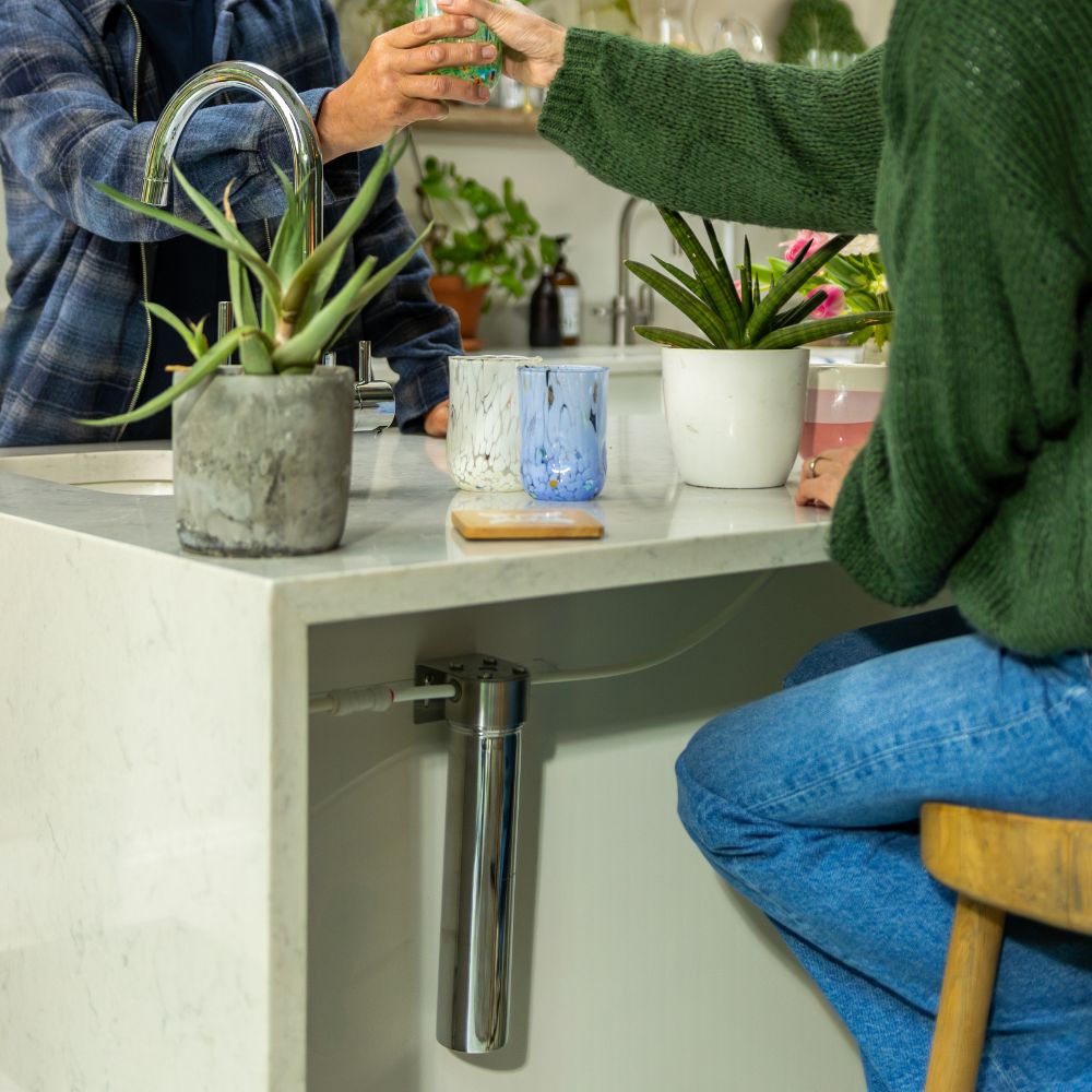 An image of an under counter water filter 