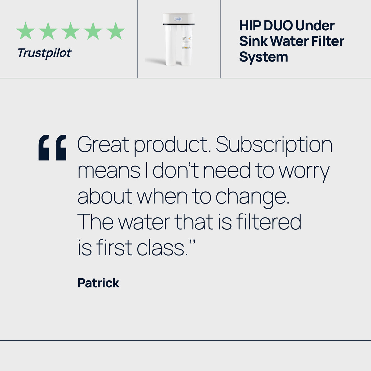 Système de filtre à eau sous évier Doulton® HIP DUO avec Biotect Ultra®