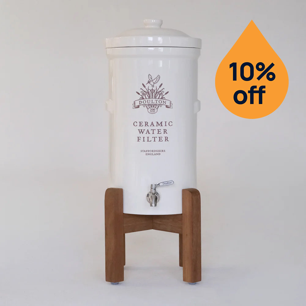 Heritage ceramic water filter 10% off offer 