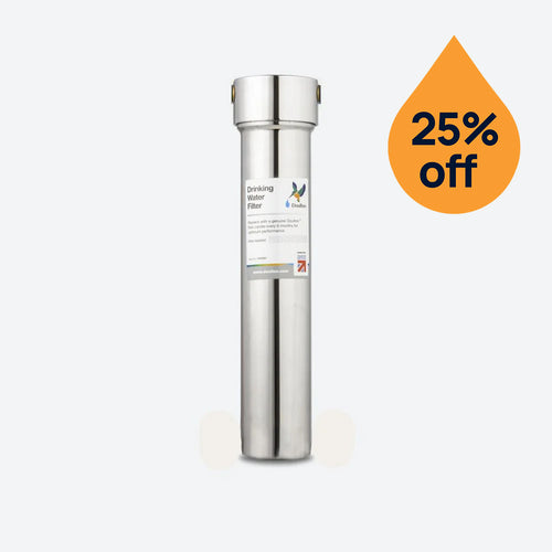 HIS push fit water filter 25% off offer