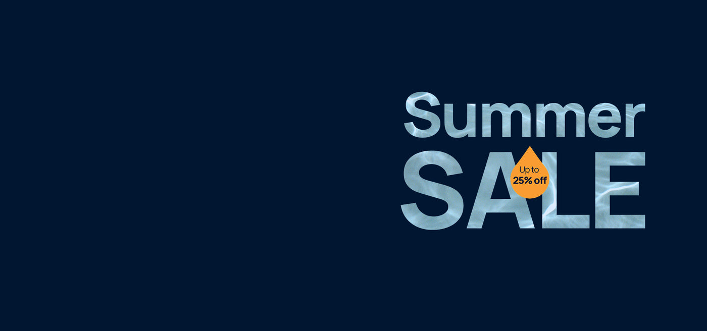Summer sale desktop hero 25% off offer