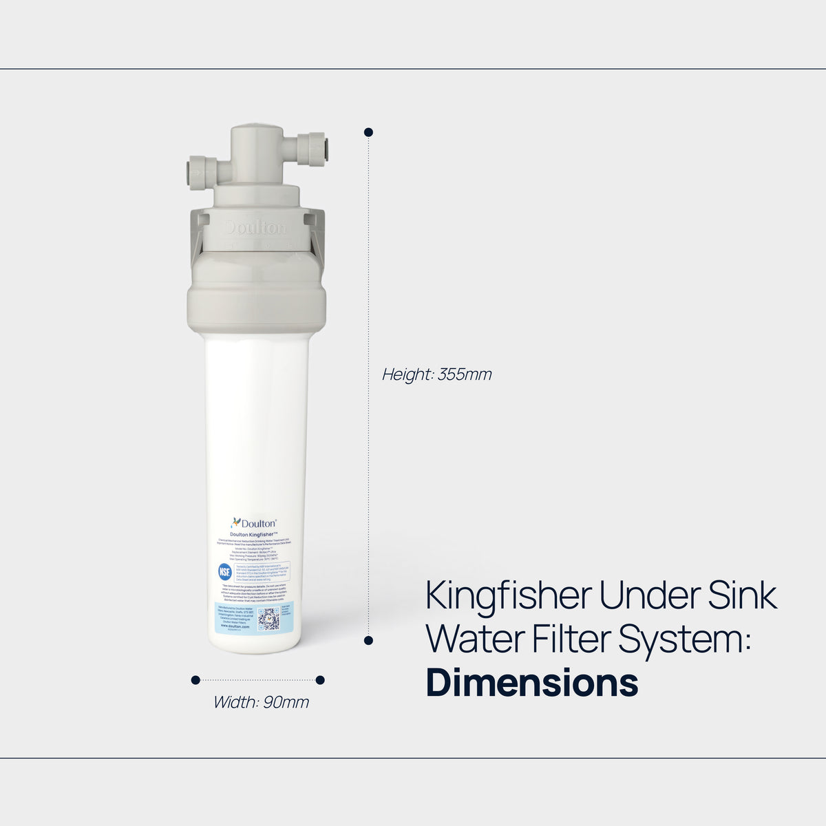 Sistema di filtraggio dell'acqua sotto il lavello Doulton® EcoFast con Biotect Ultra