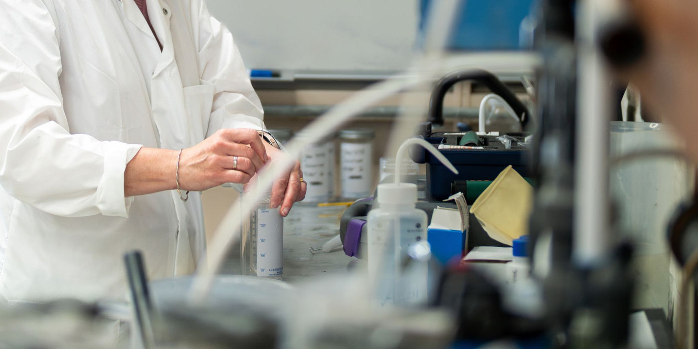 An image of an experiment at a lab 