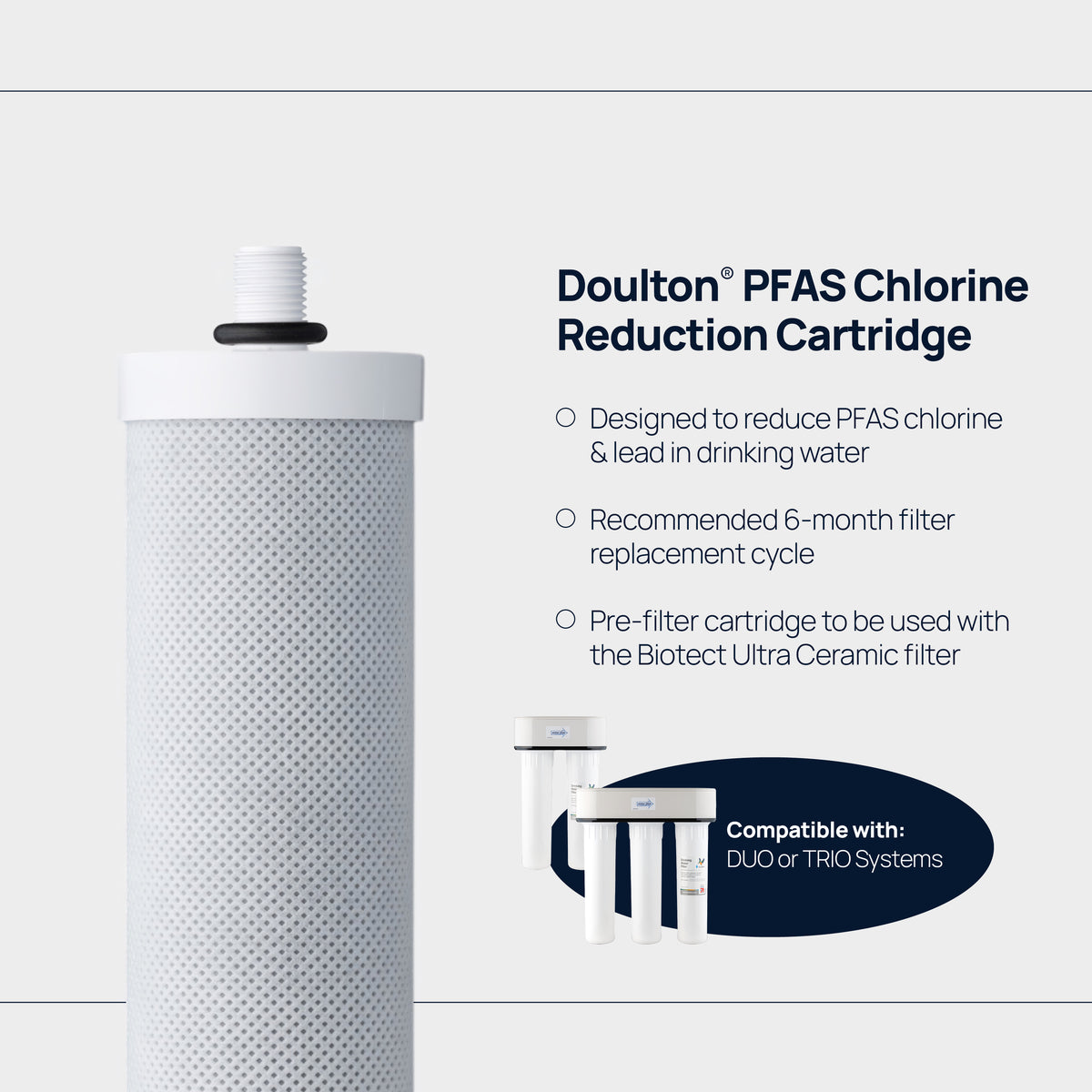 Cartouche de réduction de chlore Doulton® PFAS