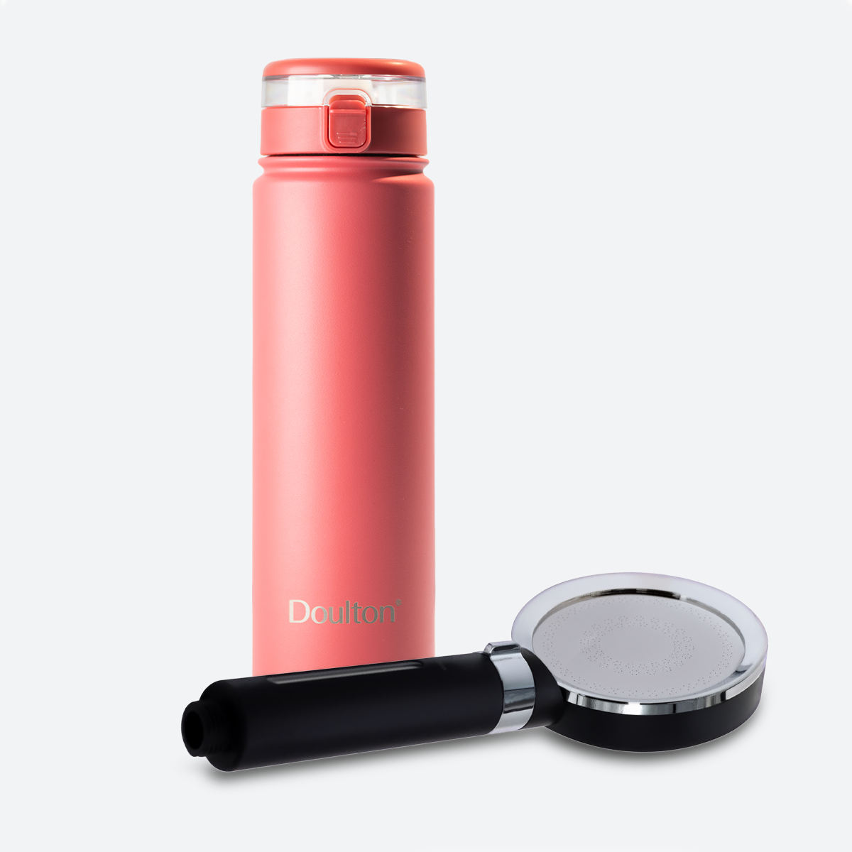 Shower Head & Bottle Bundle Blush