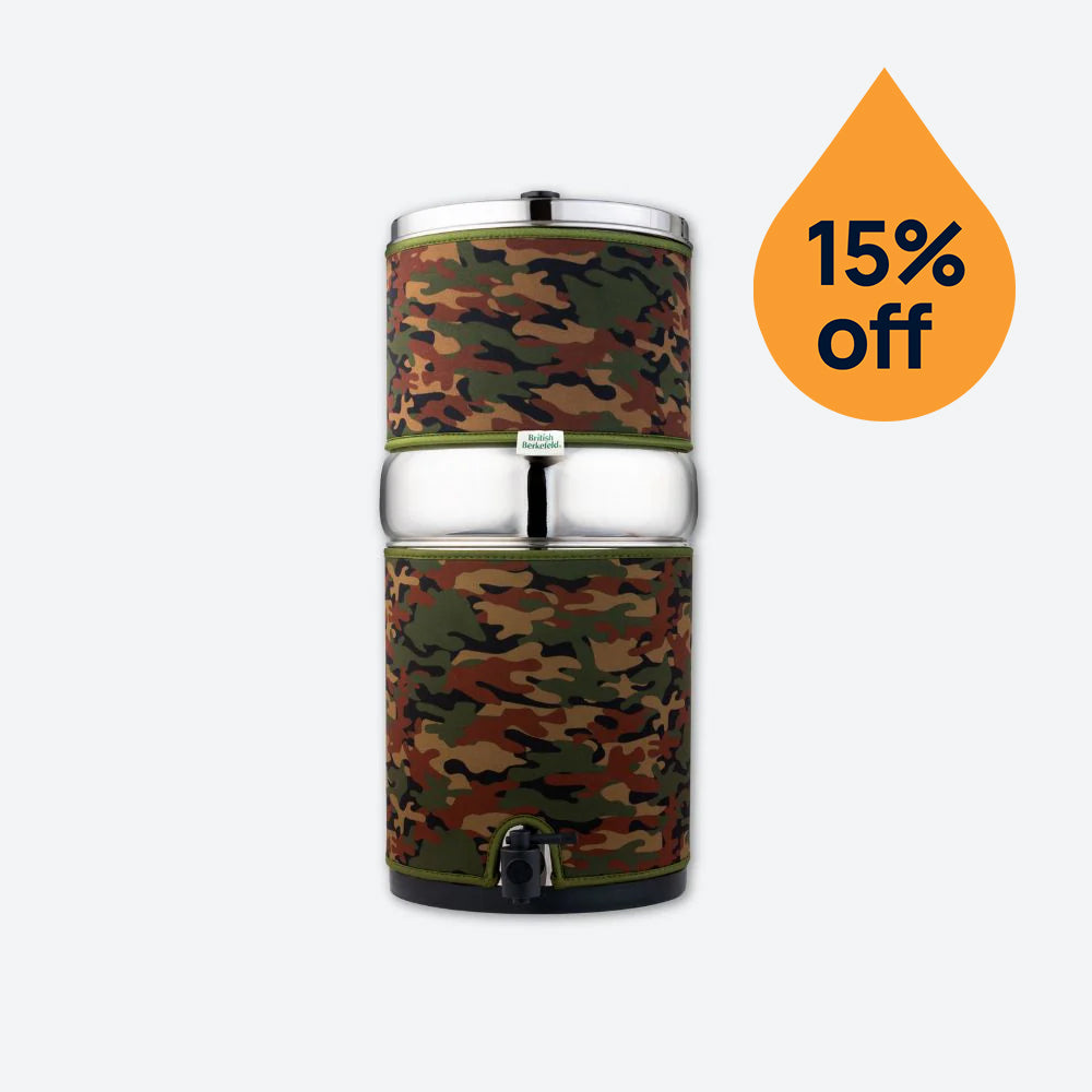 Camo sleeve for a gravity water system 15% off offer