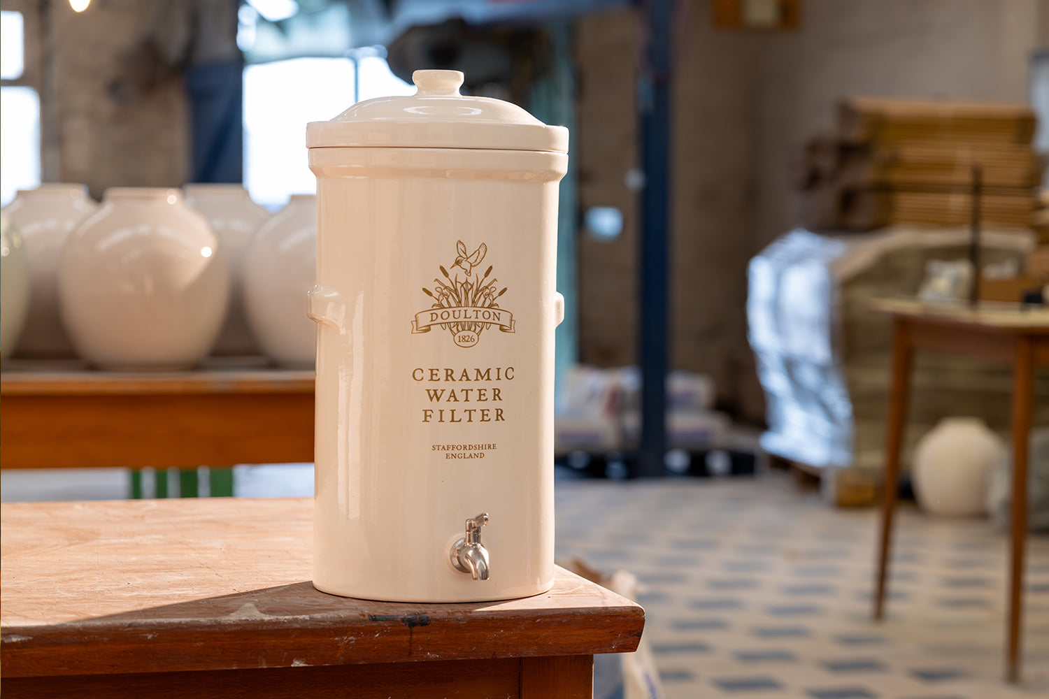 A ceramic water filter