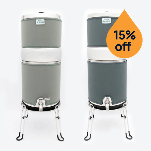 Two gravity water system sleeves 15% off offer