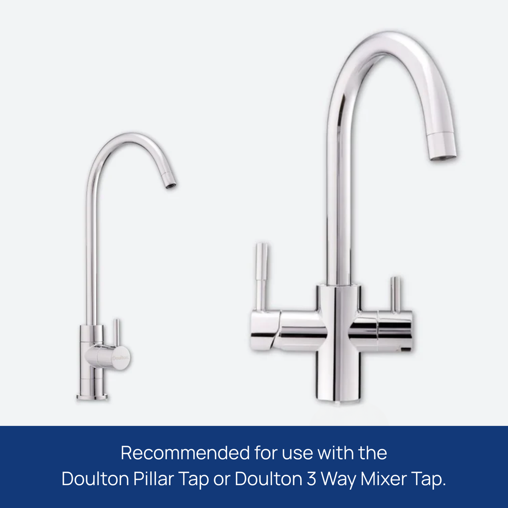 Chrome kitchen faucet