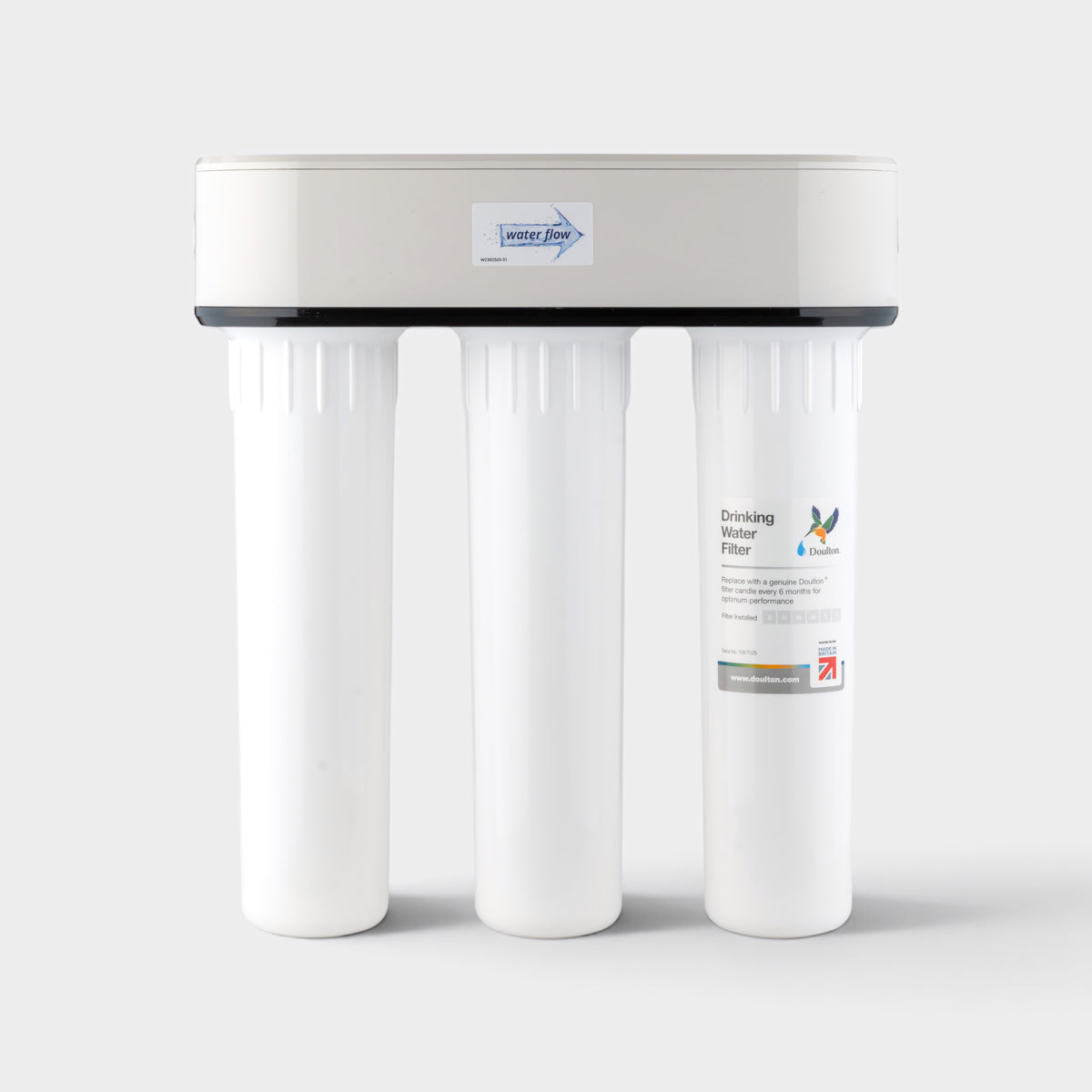 Sistema de filtro de agua debajo del fregadero Doulton® HIP TRIO con Biotect Ultra®