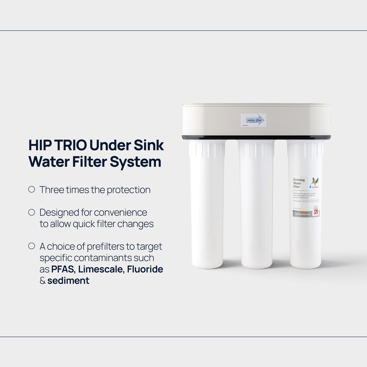 Doulton® HIP TRIO Under Sink Water Filter System with Biotect® Ultra