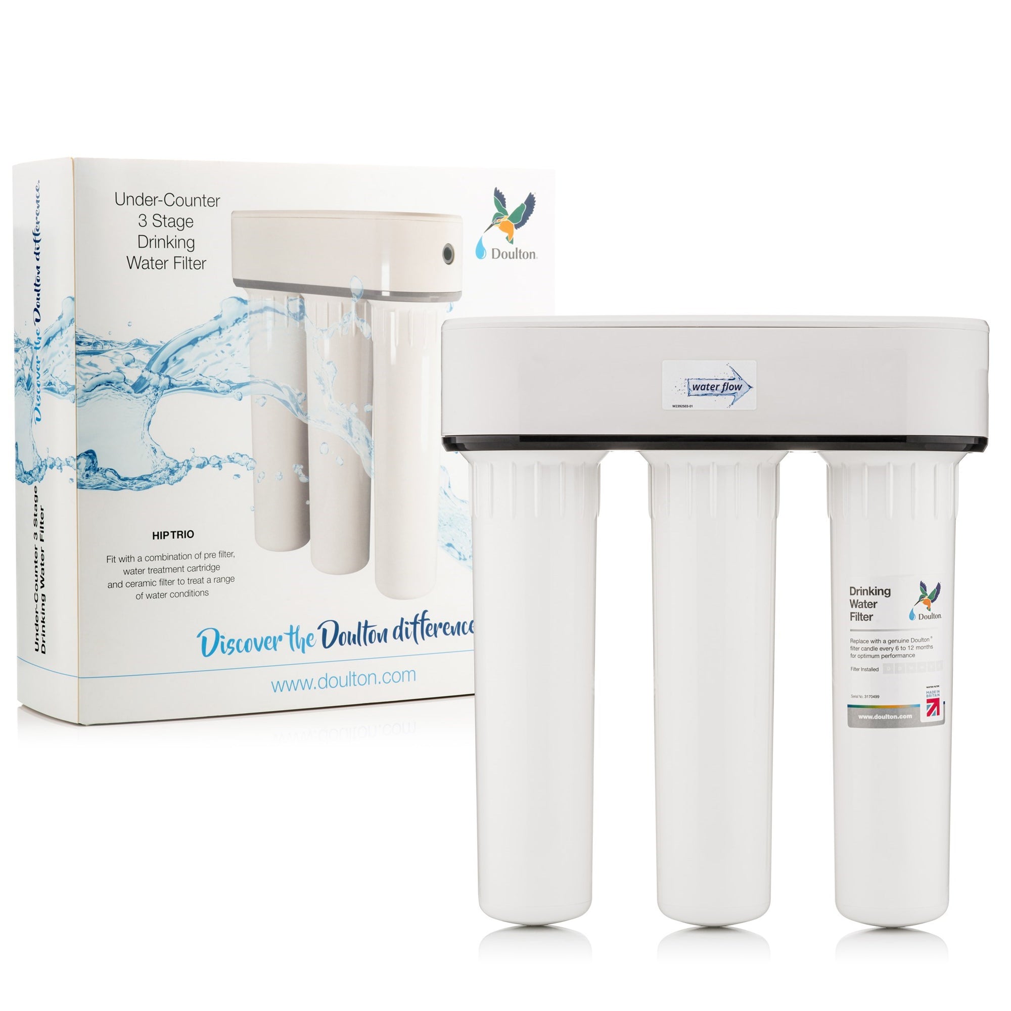 Doulton® Undercounter HIP TRIO Biotect Ultra® Water Filter System